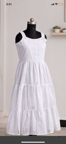 Cotton White Dress For Women, Occasion : Casual Wear