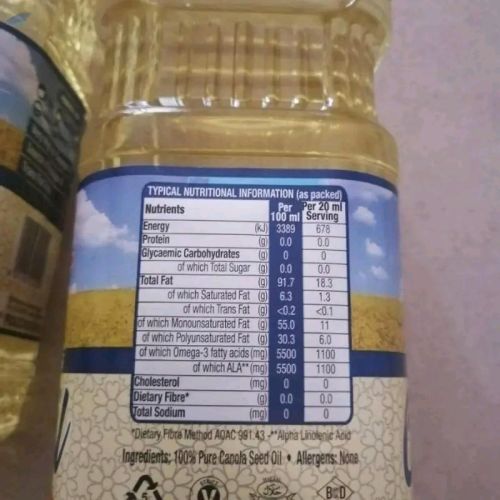 Refined Canola Oil, Packaging Type : Plastic Bottle, Bottle