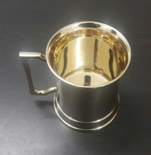 Round Polished Plain Stainless Steel Beer Mugs, Technics : Machine Made