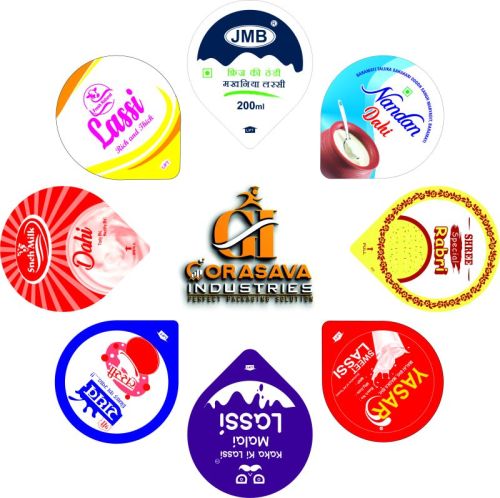 Plain.Printed DAIRY CUP ALUMINIUM FOIL SEALING LID