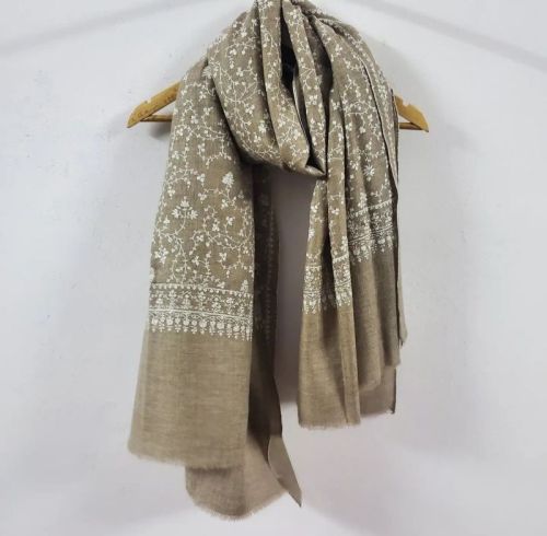 Machine Made Embroidered Pashmina Shawl, Occasion : Daily Wear, Casual Wear