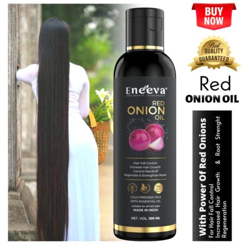 Eneeva Red Onion Oil For Anti Dandruff, Anti Hair Fall, Hare Care, Scalp Hair