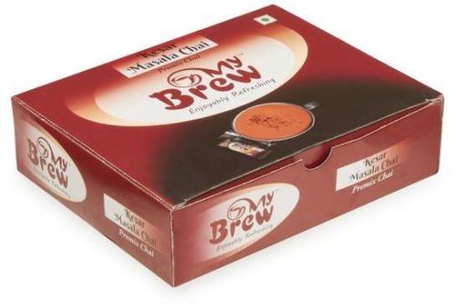 Premix Kesar Masala Box 10 Sachets, Style : Instant Tea Powder