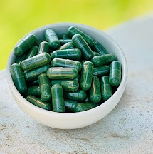 Spirulina Capsule for Supplement Diet, Vitamin D3 Defecency, Weight Loss