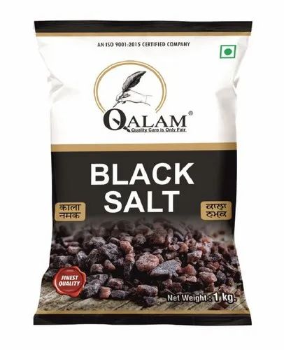 Qalam 1kg Black Salt Powder, Packaging Type : Plastic Packet