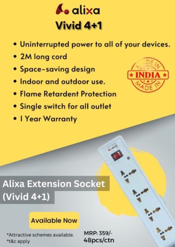 ALIXA ABS Power Strips, Length : 2MT
