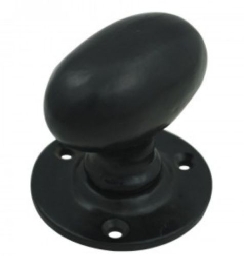 Black Polished Metal Mortice Oval Knob, Feature : Highly Durable, Fine Finished