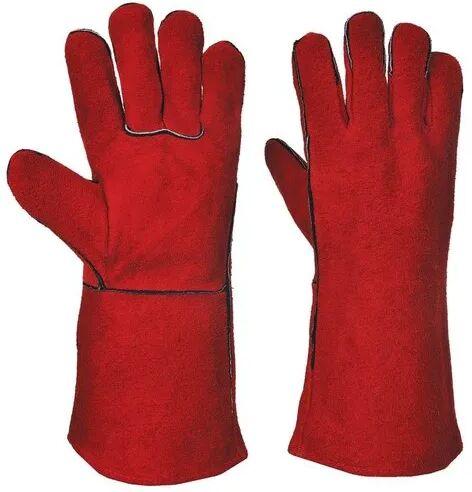 Multicolor Plain Leather Welding Glove, Technics : Attractive Pattern