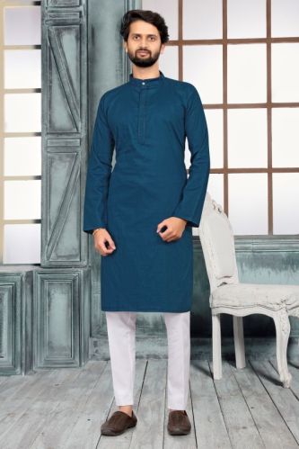 Plain Showlook Festive Pattern Kurta Pyjama Set Daily Wear, Puja