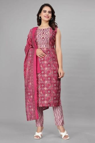 Ladies Kurta And Pant With Dupatta Set