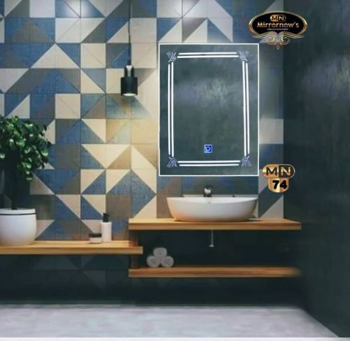 MirrorNow's LED Mirror, Shape : Bar, Base Material : Glass