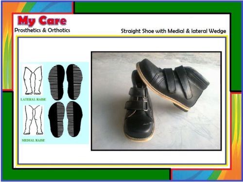 Straight Shoe With Medial Lateral Wedge, For N, Shelf Life : Durable