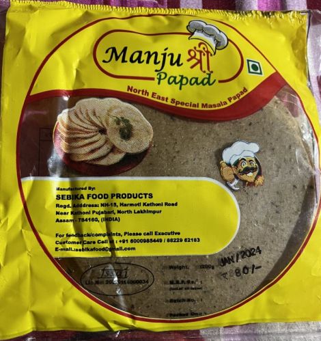  Manjushree Masala Papad for Human Consumption