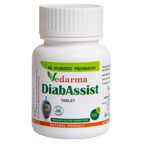 Vedarma DiabAssist Tablets, Packaging Type : Plastic Bottle