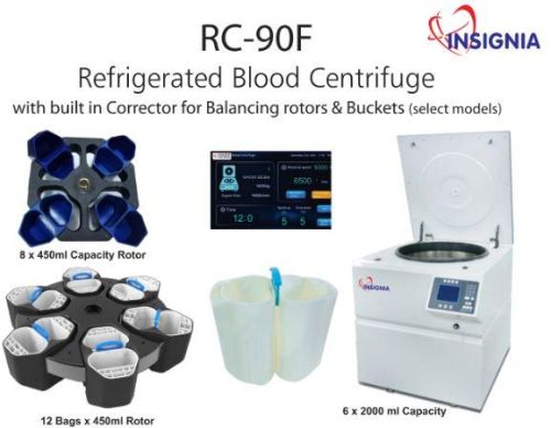 Grey INSIGNIA 220V Fully Automatic Blood Bank Refrigerator Centrifuge