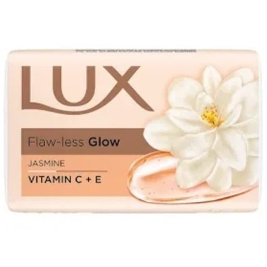 Square 75gm All Natural Lux Flawless Glow Soap, For Bathing, Skin Care, Packaging Type : Paper Wrapper