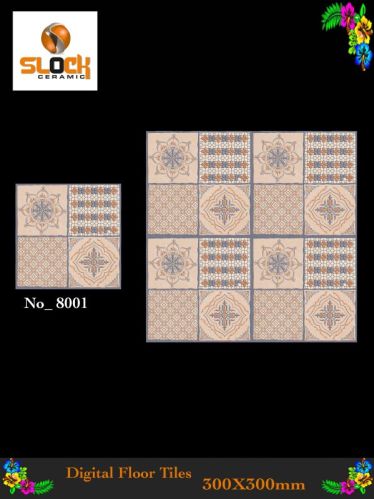 Unpolished Ceramic Moroccan Tiles 8001, For Kitchen, Interior, Exterior, Elevation, Bathroom, Size : 30x30cm