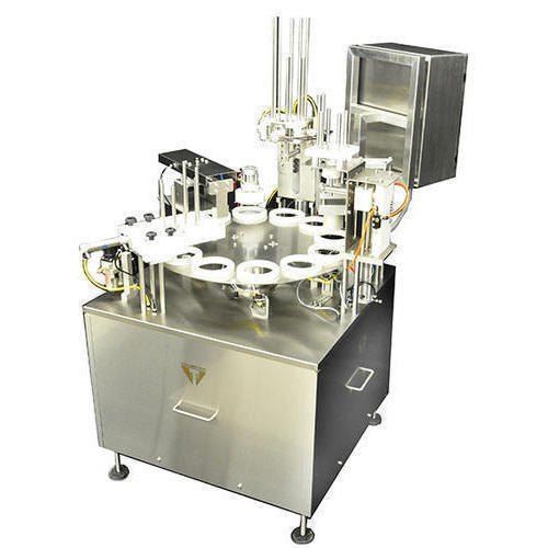 Three Phase Automatic Curd Cup Filling Machine, Capacity : 1000 Cups/hour