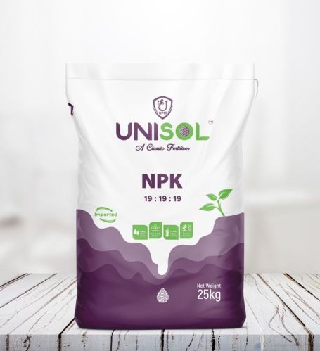 Unisol NPK 19:19:19, Packaging Type : HDPE Bags