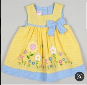 Cotton Girls Floral Print Frocks, Technics : Machine Made