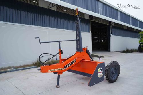 Orange Mild Steel Color Coated Laser Land Leveler, For Agriculture