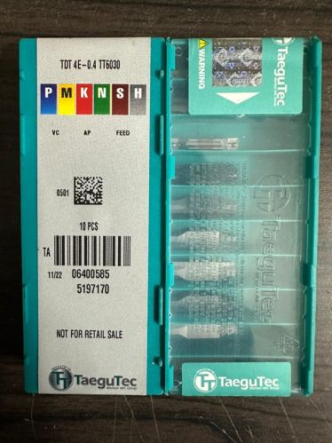 Grey TDT 4E-0.4 TT6030 TaeguTec Carbide Inserts, For Turning