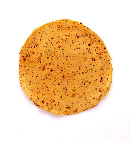 Reddish Red Chilli Appalam Papad, For Human Consumption, Taste : Spicy