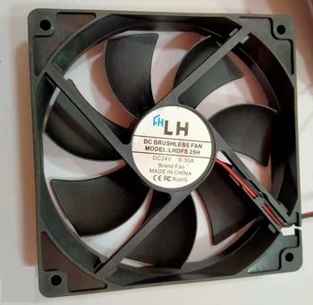 LH DC24V Electric DC Brushless Fan, For Industrial, Color : Black