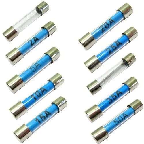 250V Glass Cartridge Fuse, Breaking Capacity : 200-300 kA