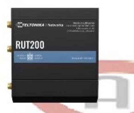 Black Teltonika Rut200 Cellular Router, For Industrial, Feature : 4g/lte (cat 4), 3G, 2g