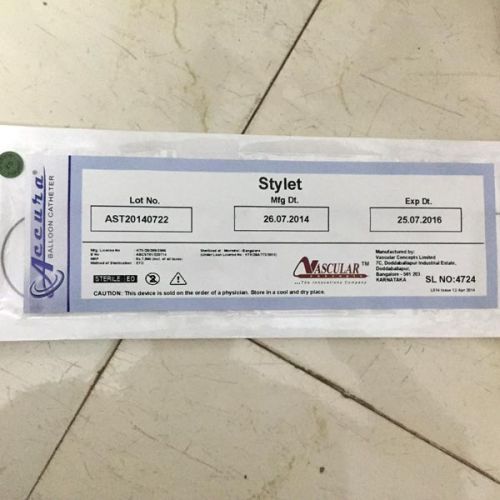 White Accura Balloon Catheter, For HOSPITAL, Purity : 99.99%