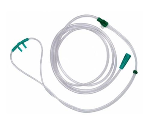 Transparant Twin Bore Nasal Catheter, For Surgical Use/ Hospital/ Clinic, Size : Adult