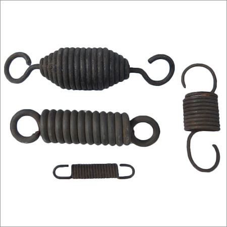 Carbon Steel Helical Tension Spring, Color : Black