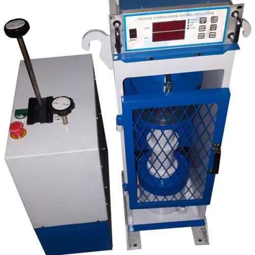 440V 200Kn Hand Operated Compression Testing Machine, Color : Blue