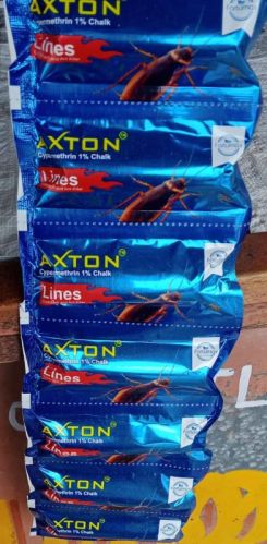 Axton Cypermethrin 1% Chalk, For Used Control House Cockroaches, Color : White