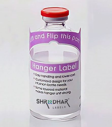 Glossy Lamination Printed HANGER LABELS, For Labeling Of Bottles