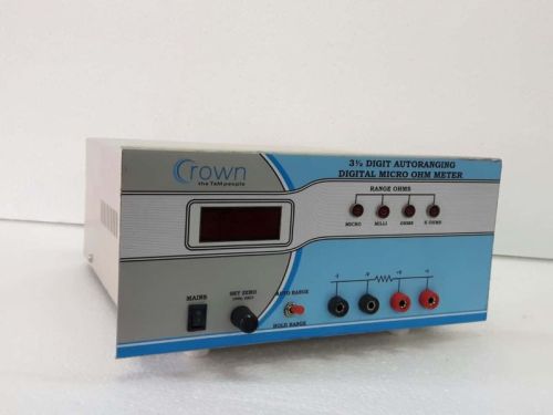 Crown 50 Hz AC Electric Ohm Meter For Laboratory, Testing