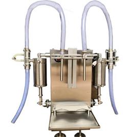 Stainless Steel Semi Automatic Double Head Juice Filling Machine