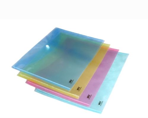 MTX Plastic Button File Folder, For Office, Schools Etc.