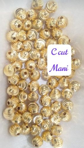 Minal Palace Polished Fancy Gold Beads, Feature : Attractive Designs, Shiny Look