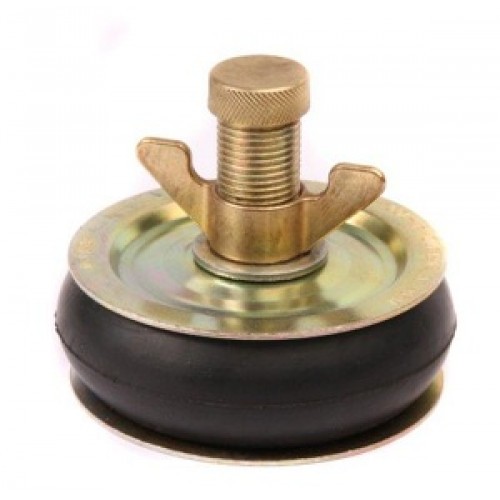 Round Polished Metal Universal Drain Testing Plug, Color : Black, Golden