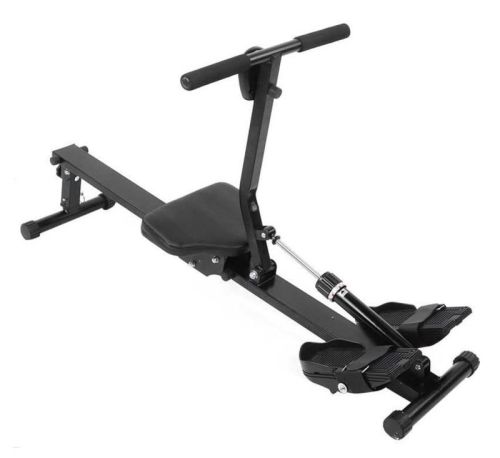 Black 100-1000kg Mild Steel Rowing Machine, For Gym Use