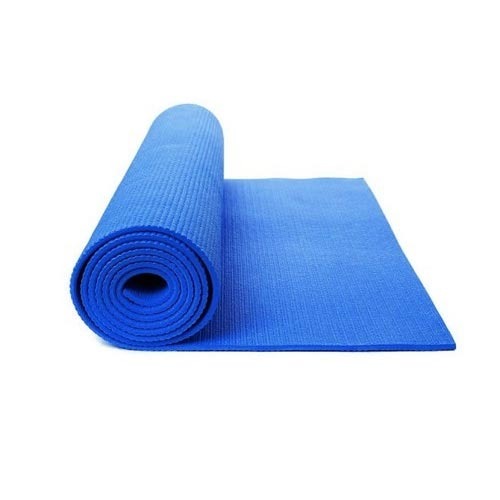 Blue Rectangle Rubber Yoga Mat, Feature : Excellent Finishing