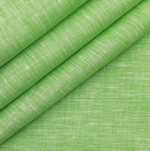 Cotton Linen Fabric, Color : Green