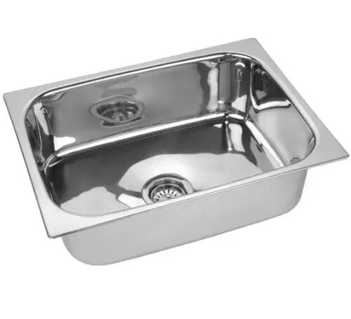 Stainless Steel Single Bowl Kitchen Sink, Shape : Rectangular