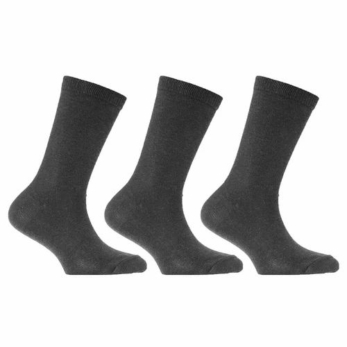 Plain Cotton Black Full Length Socks, Size : All Sizes