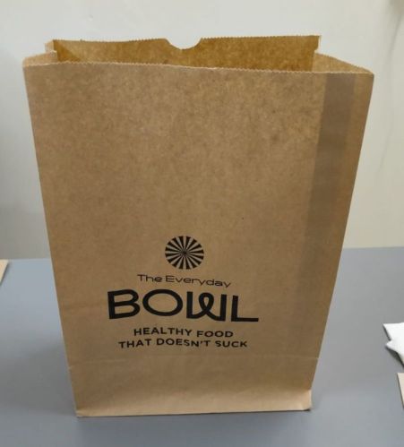 100 GSM Brown Paper Bags, For Packaging, Size : 10x8 Inch