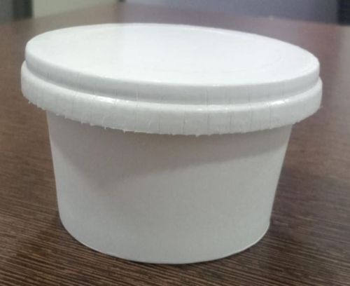 100 Ml Disposable White Paper Food Containers