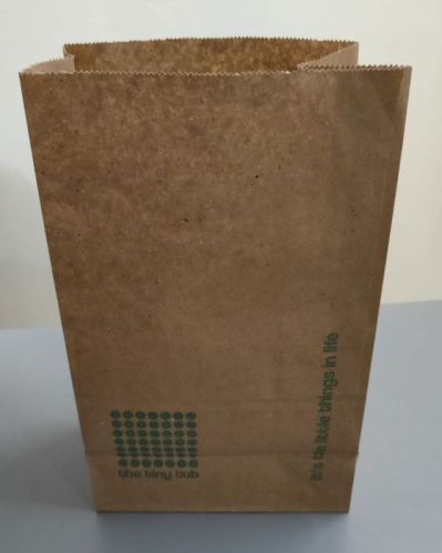 120 GSM Brown Paper Bags, For Packaging, Size : 12x8 Inch