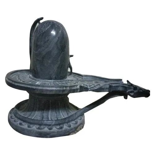 Black Marble Shivling Statue, For Workship, Feature : Fine Finishing